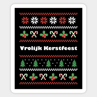 Dutch Christmas Vrolijk Kerstfeest Magnet